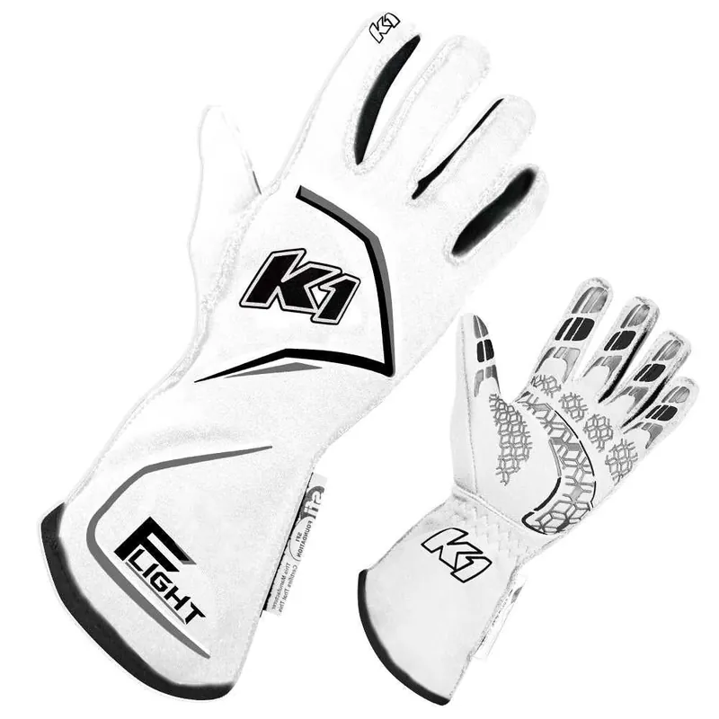 Limited Offer K1 RACEGEAR Gloves Flight Medium White K1R23-FLT-WG-M