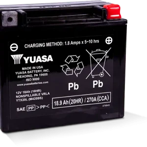 Yuasa YTX20L Maintenance Free AGM 12 Volt Battery Special Offer