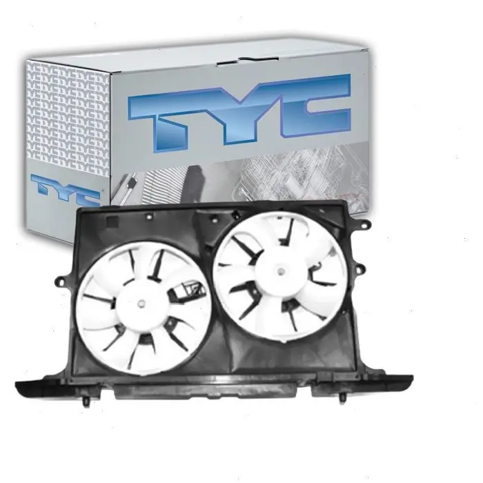 TYC 622160 Dual Radiator & Condenser Fan Assembly for 16361-28350 16361-28360 16363-28390 16363-28400 16711-28400 16712-28090 621-397 CF20061 FA70778 SC3115102 TY66054B Belts Viral