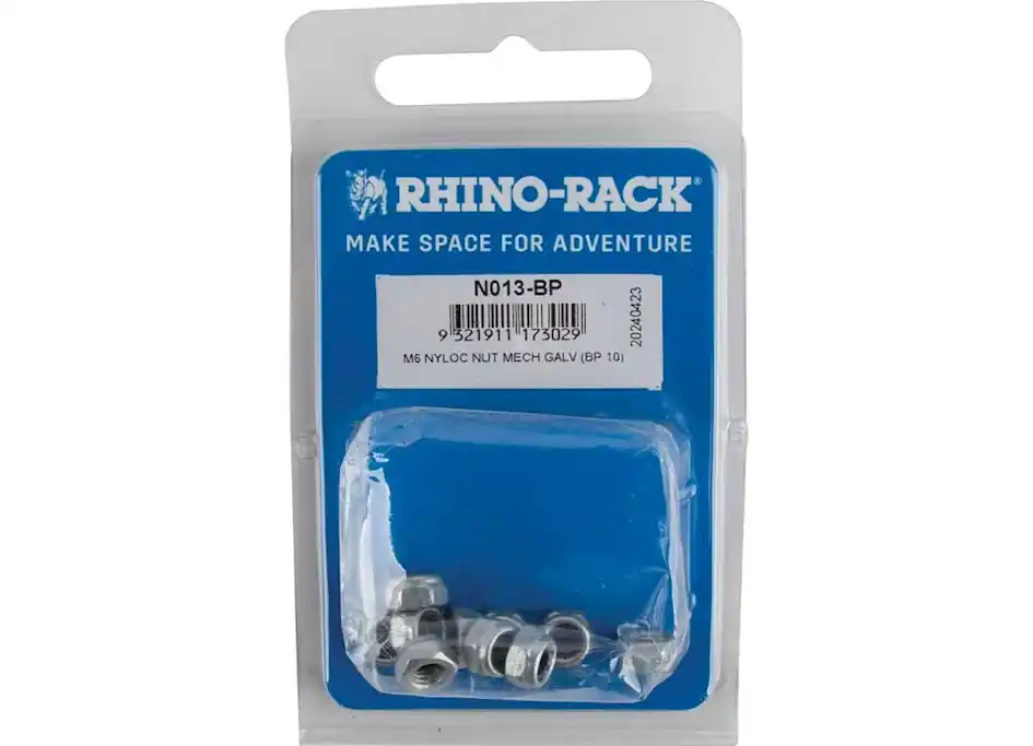 Rhino-Rack M6 Nyloc Galvanized Nut - 10-Pack|N013-BP Affordable