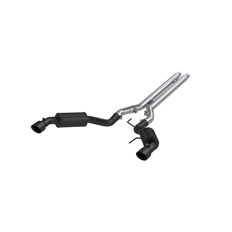 MBRP Exhaust 3in. Cat Back Dual Split Rear Street Version 4.5in. tips Black Coated (S7277BLK) Premium