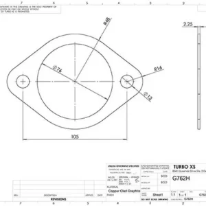 Turbo XS 2-Bolt High Temperature Exhaust Gasket 76mm/3in ID (Single) - G762H Trending