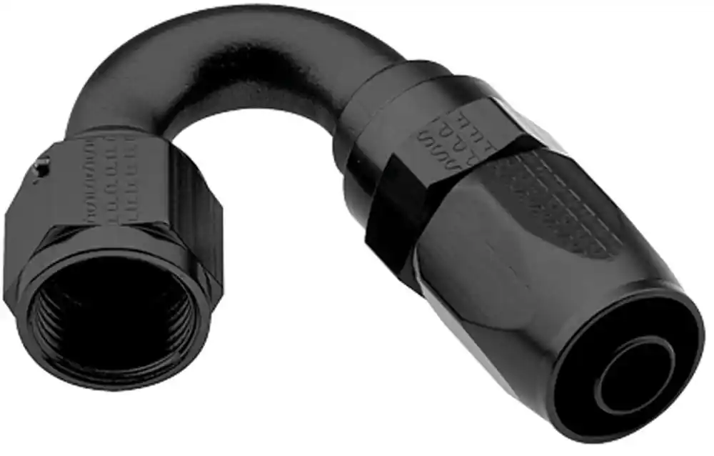 Same Day Shipping FRAGOLA Hose Fitting #8 150 Deg Pro-Flow Black 231508-BL