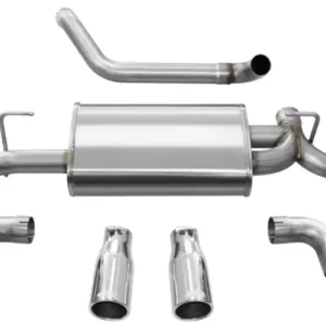 Worldwide Shipping Corsa 2018-2025 Jeep Wrangler JL 2.5in Dual Rear Exit Polished Tips Sp