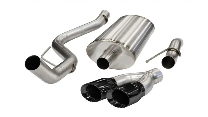 Corsa 2010-2010 Ford F-150 Raptor 5.4L V8 Black Sport Cat-Back Exhaust Fresh Stock