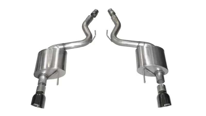 High Quality Corsa 2015-2017 Ford Mustang GT 5.0 3in Axle Back Exhaust Black Dual 4
