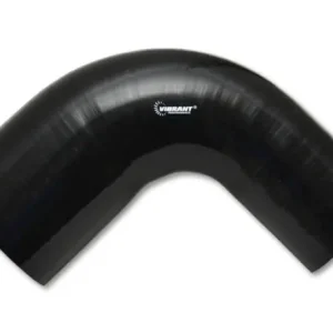 Wholesale Vibrant 3.5in ID x 4in ID x 3.5in Long Gloss Black Silicone 90 Degree
