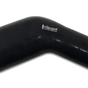 Worldwide Shipping Vibrant 2.25in ID x 2.50in ID Gloss Black Silicone 45 Degree Transitio