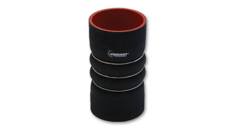 Special Offer Vibrant 4 Ply Aramid Hump Hose w/3 SS Rings 6in ID x 6in Length - Blac