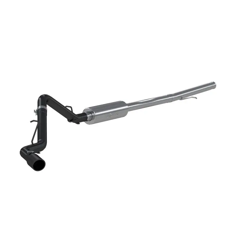 Buy Direct MBRP 2019 Chevrolet/GMC 1500 Silverado/Sierra 4.3L & 5.3L 3 in Cat Back, Single Side (Black Coated)