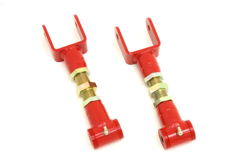 New Arrival BMR 79-04 Fox Mustang Upper Control Arms On-Car Adj. (Polyurethane) - Red