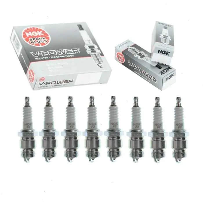 1955 Lincoln Custom 5.6L V8 8 pc NGK V-Power Spark Plugs - Ignition Wire Secondary Big Sale