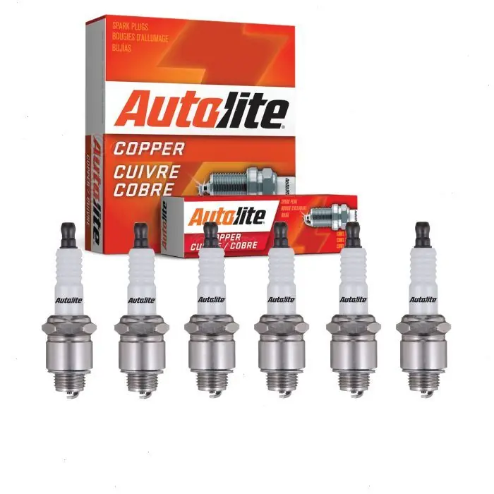1950 Fargo F2B Pickup 6 pc Autolite Copper Core Spark Plugs - Ignition Wire Secondary Today Only