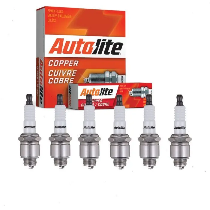 1951-1952 Dodge B-3 Van 3.8L L6 6 pc Autolite Copper Core Spark Plugs - Ignition Wire Secondary Luxury