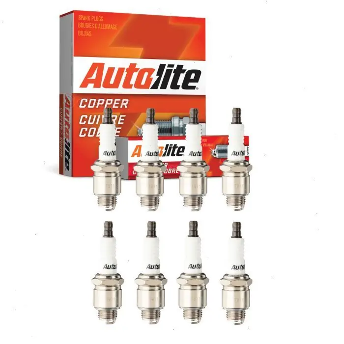1935 Pontiac Series 605 8 pc Autolite Copper Core Spark Plugs - Ignition Wire Secondary Special Discount