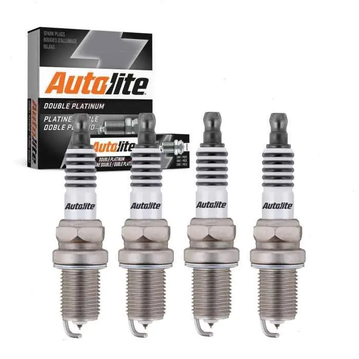Clearance 2001-2011 Honda Civic 4 pc Autolite Double Platinum Spark Plugs - Ignition Wire Secondary