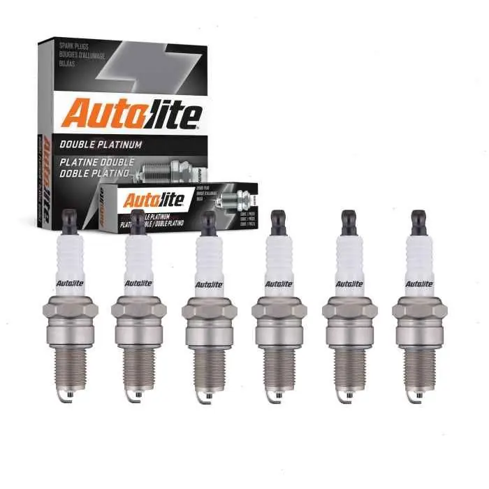 Top Pick 1967-1969 GMC C25 C2500 Pickup 4.1L 5.0L L6 V6 6 pc Autolite Double Platinum Spark Plugs - Ignition