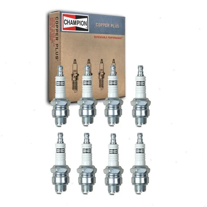 1967 GMC C35 C3500 Pickup 4.6L V8 8 pc Champion Copper Plus Spark Plugs - Ignition Wire Secondary Free Shipping