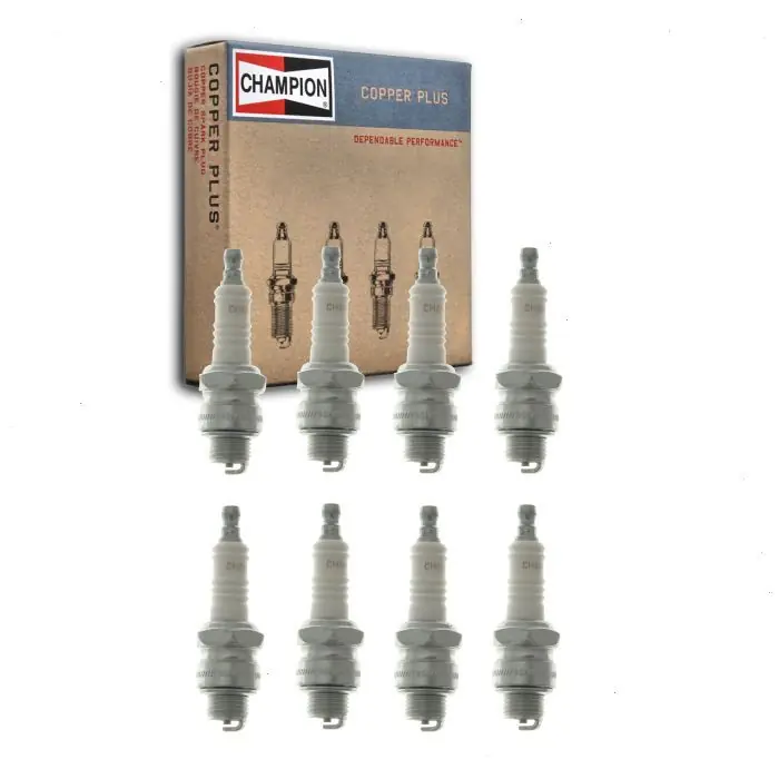 1950 Packard Super Deluxe Eight 5.3L L8 8 pc Champion Copper Plus Spark Plugs - Ignition Wire Deal