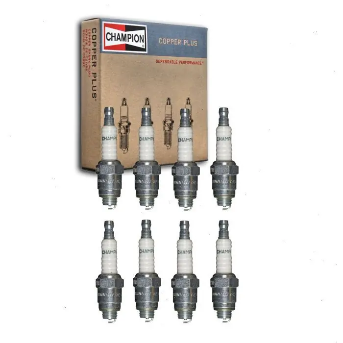 1940-1942 Buick Super Series 50 4.1L L8 8 pc Champion Copper Plus Spark Plugs - Ignition Wire Special Offer