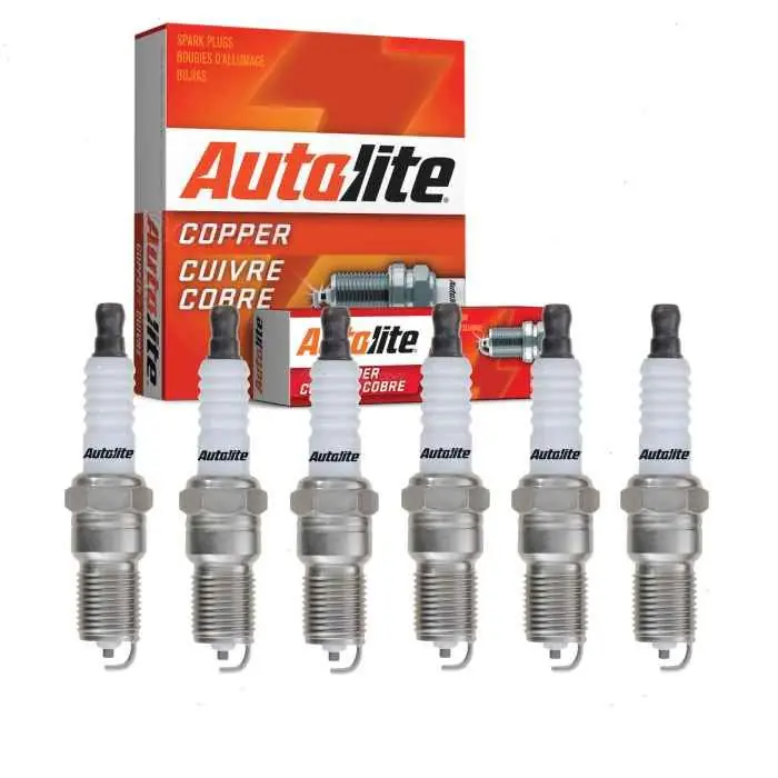 Flash Sale 1986-1987 Buick Electra 3.8L V6 6 pc Autolite Copper Core Spark Plugs - Ignition Wire Secondary